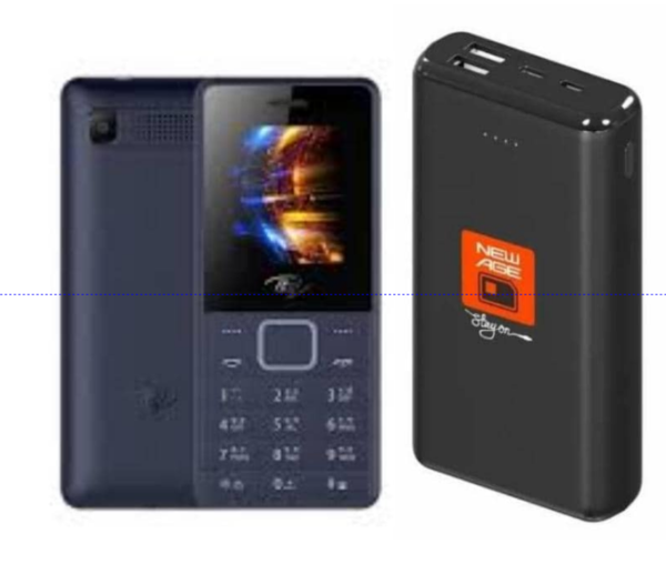 itel phone + power bank [600D]